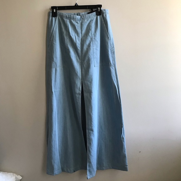 BCBGMaxAzria Dresses & Skirts - NWT Floor length chambray skirt BCBGMaxAzria Dresses & Skirts - NWT Floor length chambray skirt